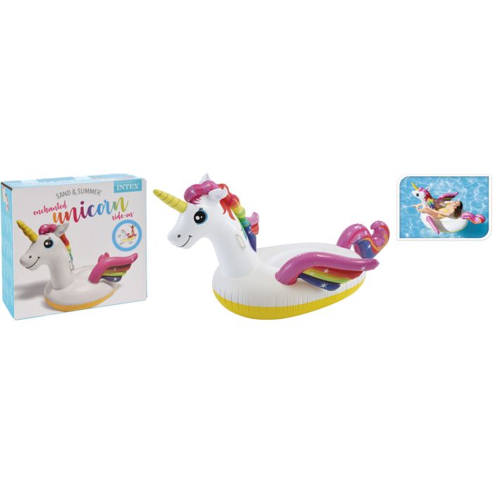 Aufblasbares Ridedier Einhorn ca. 198 cm