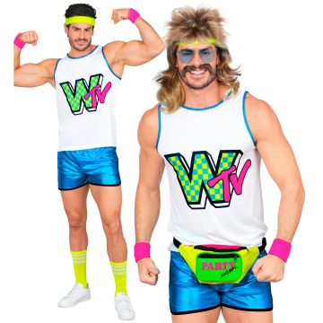 80er Aerobic Kostüm für Herren
