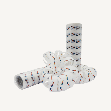 Studentenhüte Serpentinen Rot 2x - 4 m