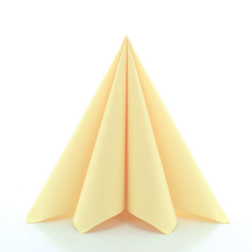 Luksus servietter lysegul 12x - 40x40 cm