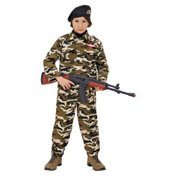Soldatenkostüm für Kinder in Camouflage