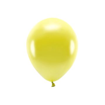 Metallic Gelbe Ballons 10x - 30 cm 