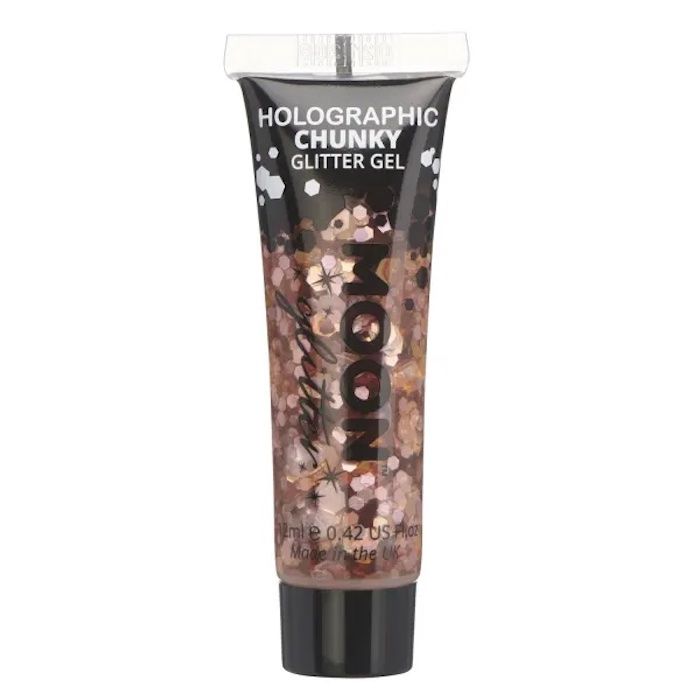 Holografische Chunky Glitter Gel Rose Gold 12 ml Moon Creations