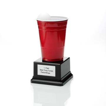 Beer pong pokal deutsch - 18,5x10 cm
