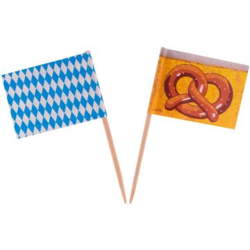 Oktoberfest Holzstäbchen 50x - 14 cm