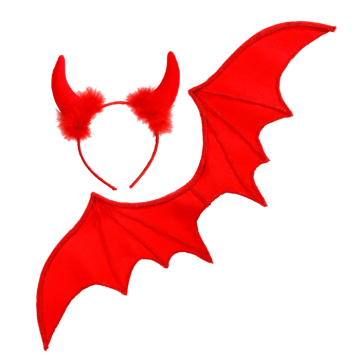 Rotes Teufelsset - 2 Teile