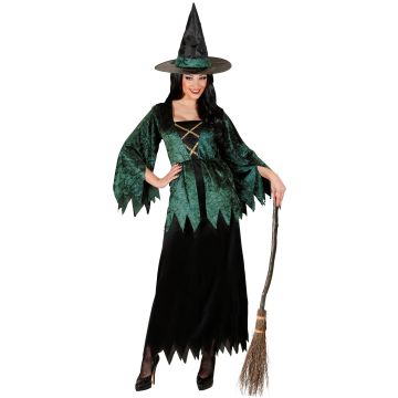 Hexenkleid mit Hut für Damen