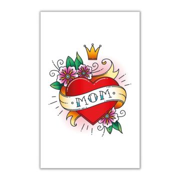Falsches Muttertattoo mit Herz 10.5x20 cm