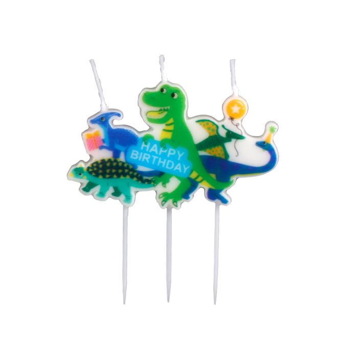 Geburtstagskerze Dinosaurier Motive 9 cm