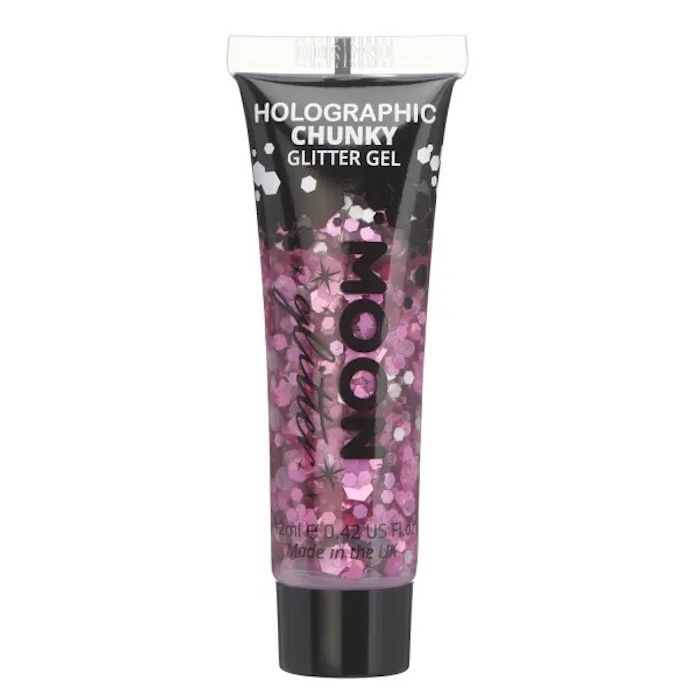 Holografische Chunky Glitter Gel Pink 12 ml Moon Creations
