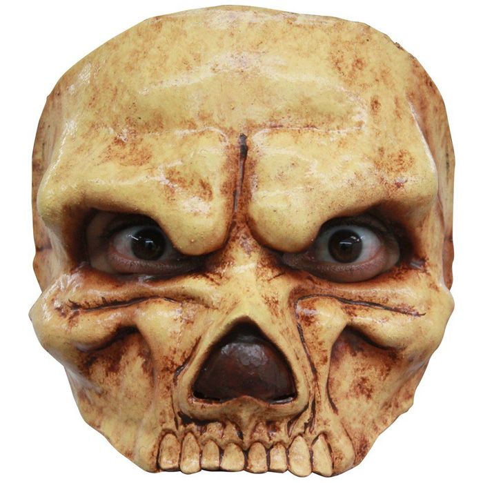 Gruselige Halbskelettmaske