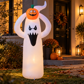 Aufblasbarer Halloween-Geist mit LED 150 cm