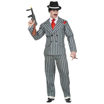 Gangster Kostüm für Herren im Lederlook