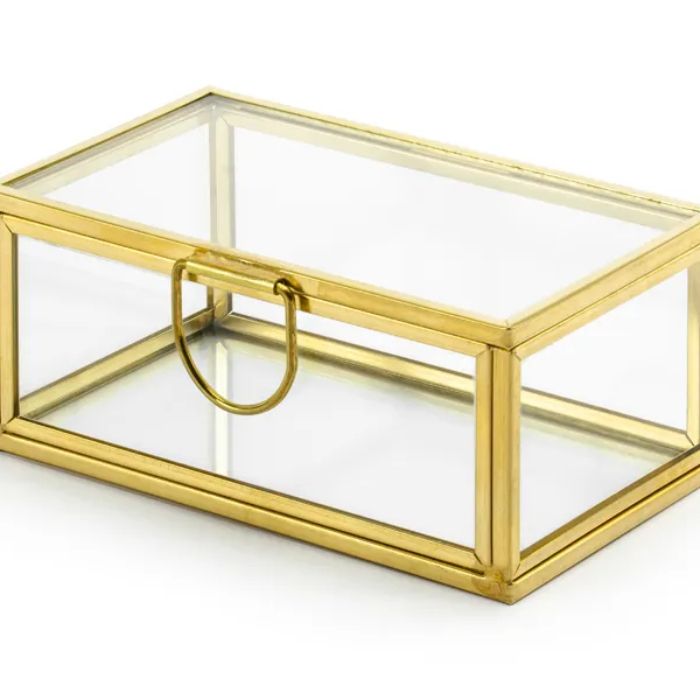 Glasbox Gold 9x5,5x4cm