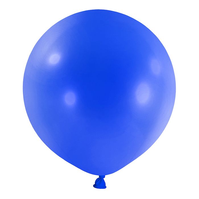 Blauer Jumbo-Ballon - 60 cm