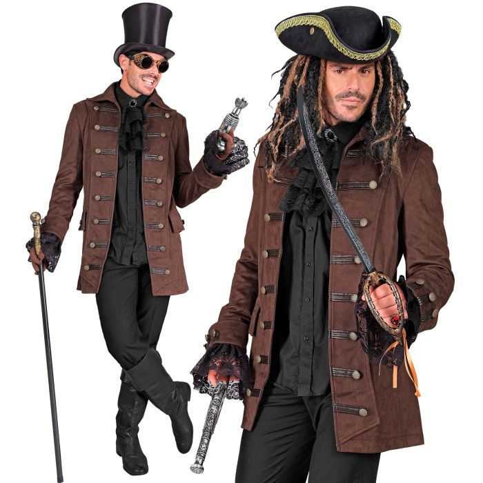 Historische Herren-Piratenjacke