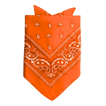 Bandana mit traditionellem Muster orange 55x55 cm
