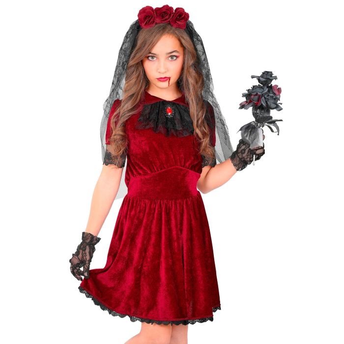 Gothic-Vampirbrautkostüm für Mädchen