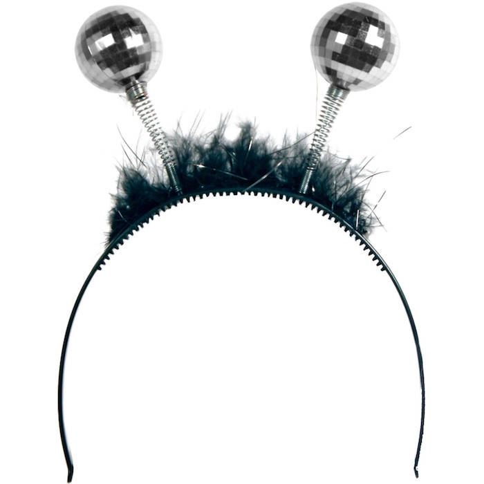 Haarspange mit silbernen Discokugeln - Einheitsgröße