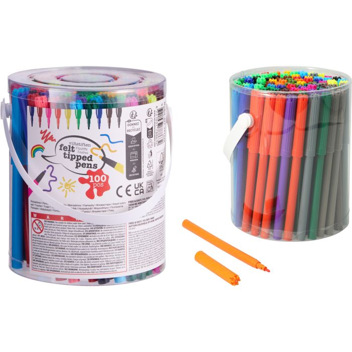Filzstifte 100 stk. in 20 Farben