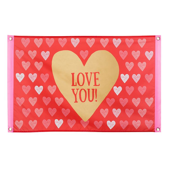 "Love You" Flagge - 60x90 cm
