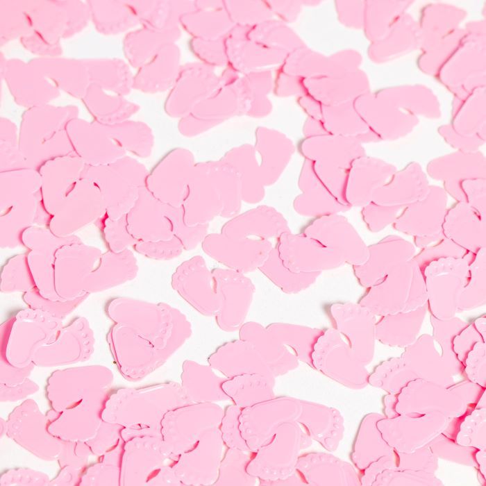 Rosa Babyfüße Tischkonfetti - 14 g
