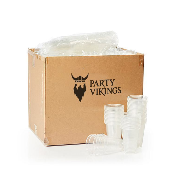 0,5 Liter Plastikbecher 800x transparent Bierbecher 