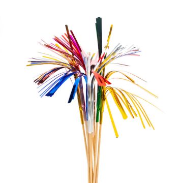 Multifarbenen Trinkrührstäbchen 10x - 24 cm