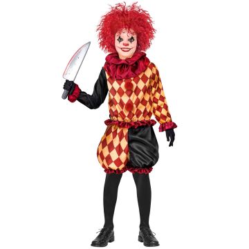 Harlekin Gruselkobold-Kostüm für Jungen