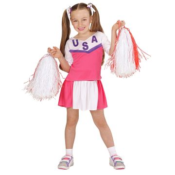 USA Cheerleader Kostüm für Mädchen