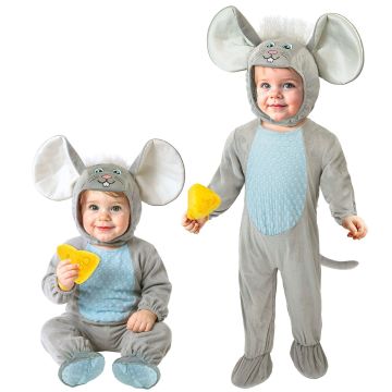 Graues Baby-Musekostüm