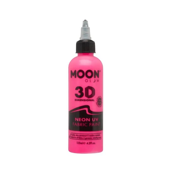Neon UV Textilfarbe Pink 125 ml Moon Creations
