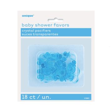 Mini-Schnuller aus Kunststoff Tischdekoration blau 18x