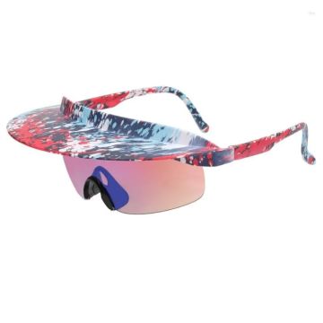 Sonnenbrillen mit Visier und Splash-Muster - Einheitsgröße