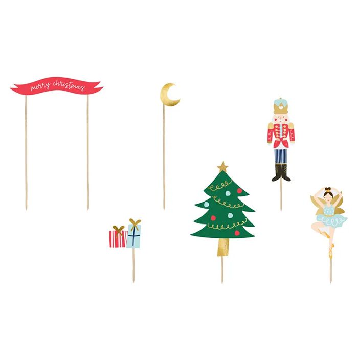 Weihnachts Essenspicker 6x