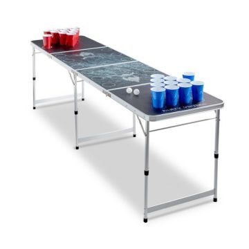 Beer Pong Tisch Flip Cup PartyVikings - Offizielle Maße