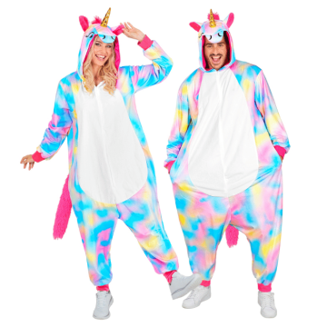 Regenbogen-Einhorn-Kostüm-Overall - Unisex
