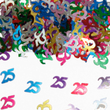 25 Jahre Konfetti mehrfarbig - 14g