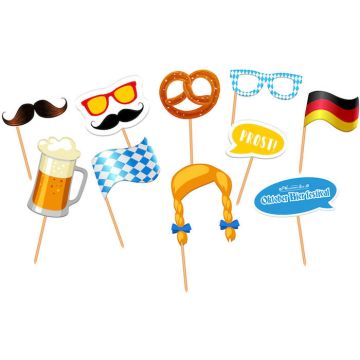 Photo Booth Requisiten Oktoberfest 10x