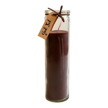Glaslicht mit Frohe Weihnachten Motiv braun Das Alte Apotheke