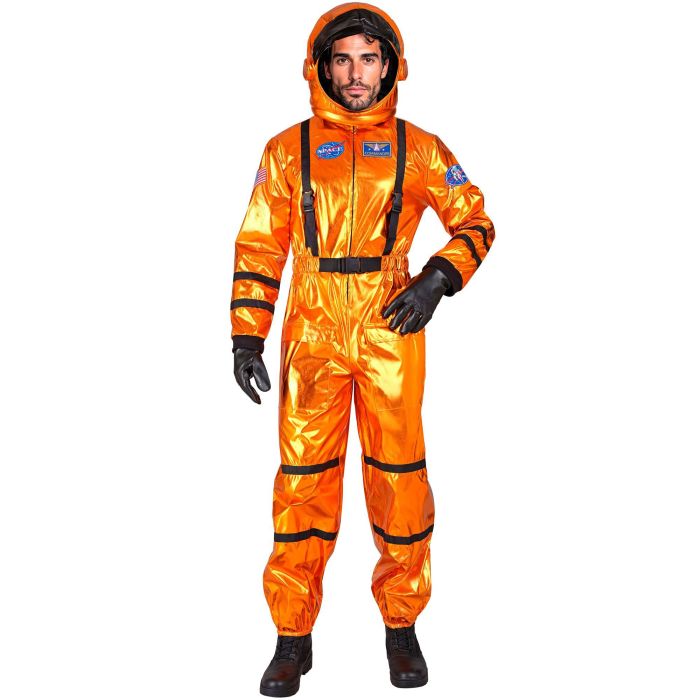 Orangenes Astronautenkostüm für Herren