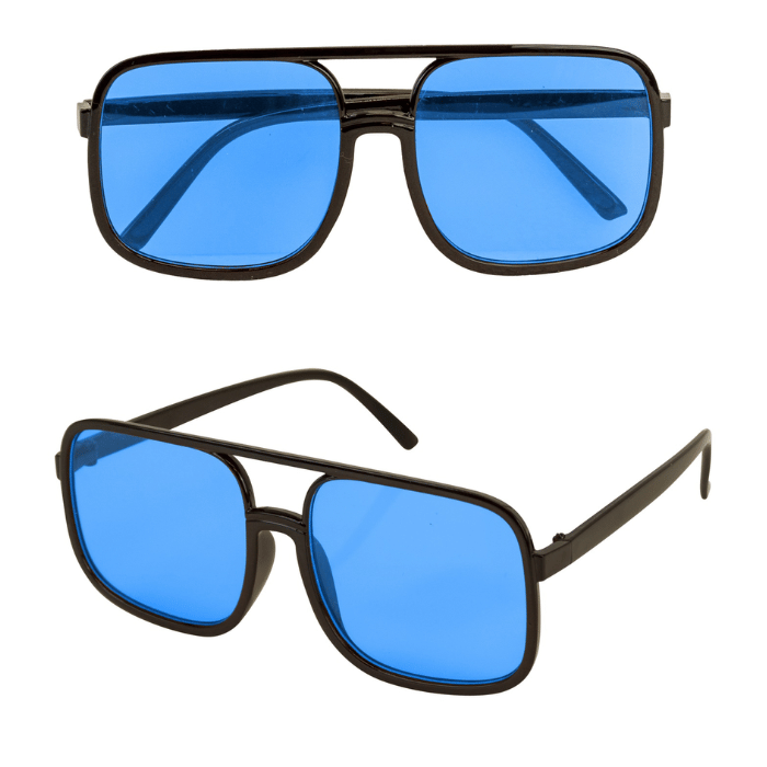 Blaue Hip Hop Brillen