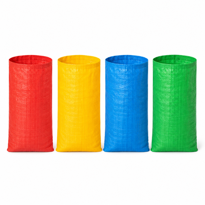 Sackrennen-Beutel 4x in verschiedenen Farben - 60x104 cm