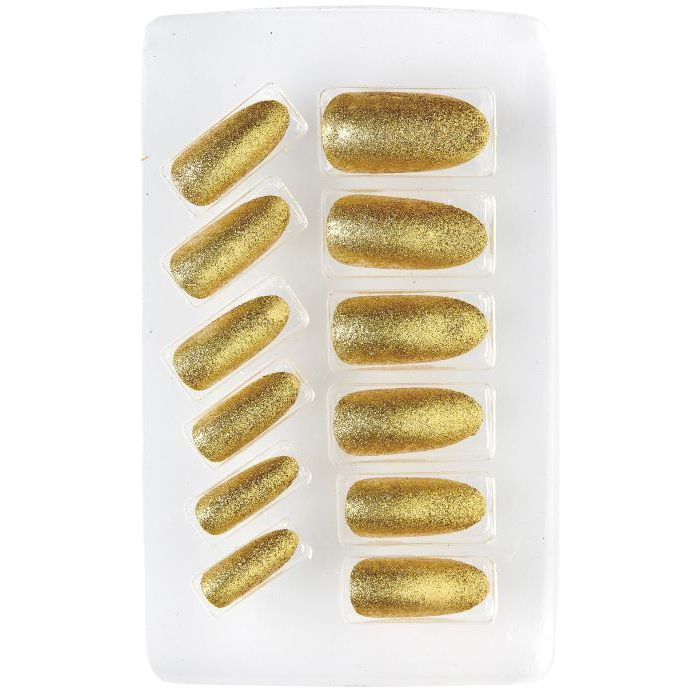 Goldene Selbstklebende Künstliche Nägel