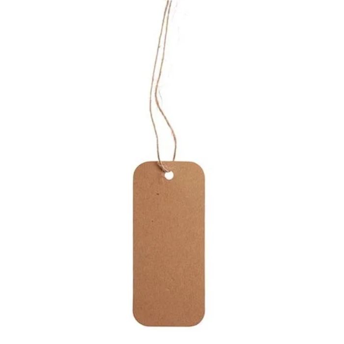 Neutrale Geschenkanhänger braun 12x Das Alte Apotheke