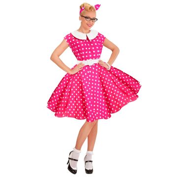Rock'n'Roll-Kostüm für Damen in Pink