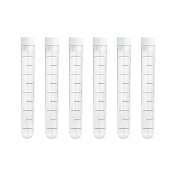 Reagenzglas 6x mit Stopfen - 13 ml