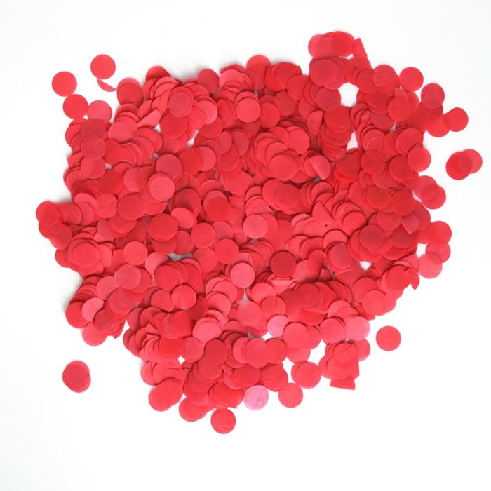 Rote Konfetti