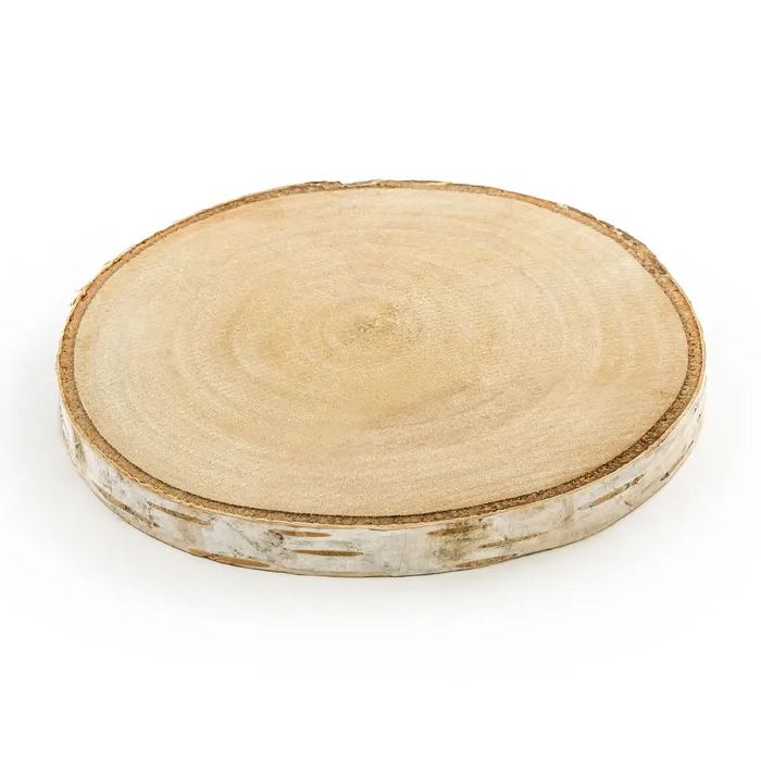 Holzscheiben 2x - 10-12 cm 
