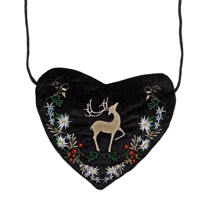 Oktoberfest Tasche Herz m. Hirsch - Einheitsgröße